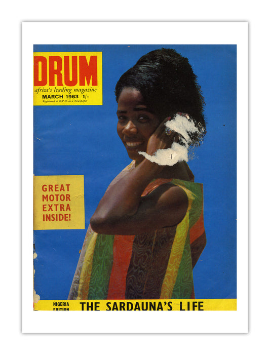 Nigeria Drum Magazine cover, March 1963 – archival poster print
