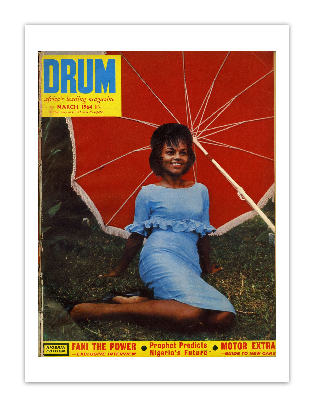 Nigeria Drum Magazine cover, March 1964 – archival poster print
