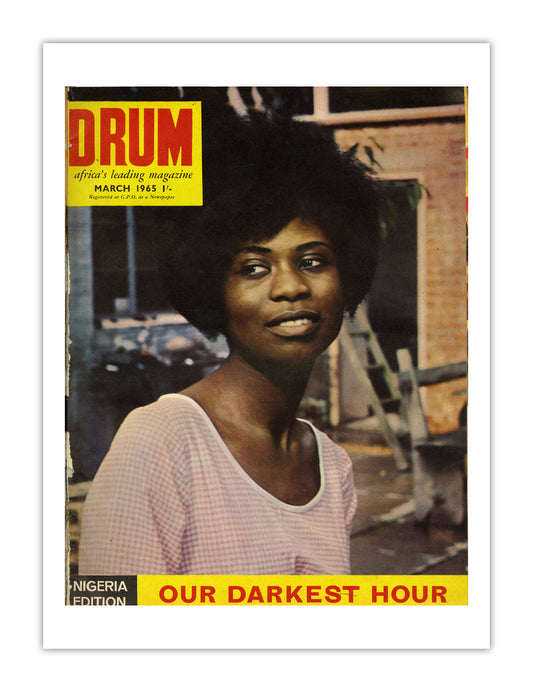 Nigeria Drum Magazine cover, March 1965 – archival poster print