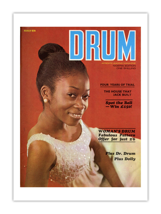 Nigeria Drum Magazine cover, March 1970 – archival poster print