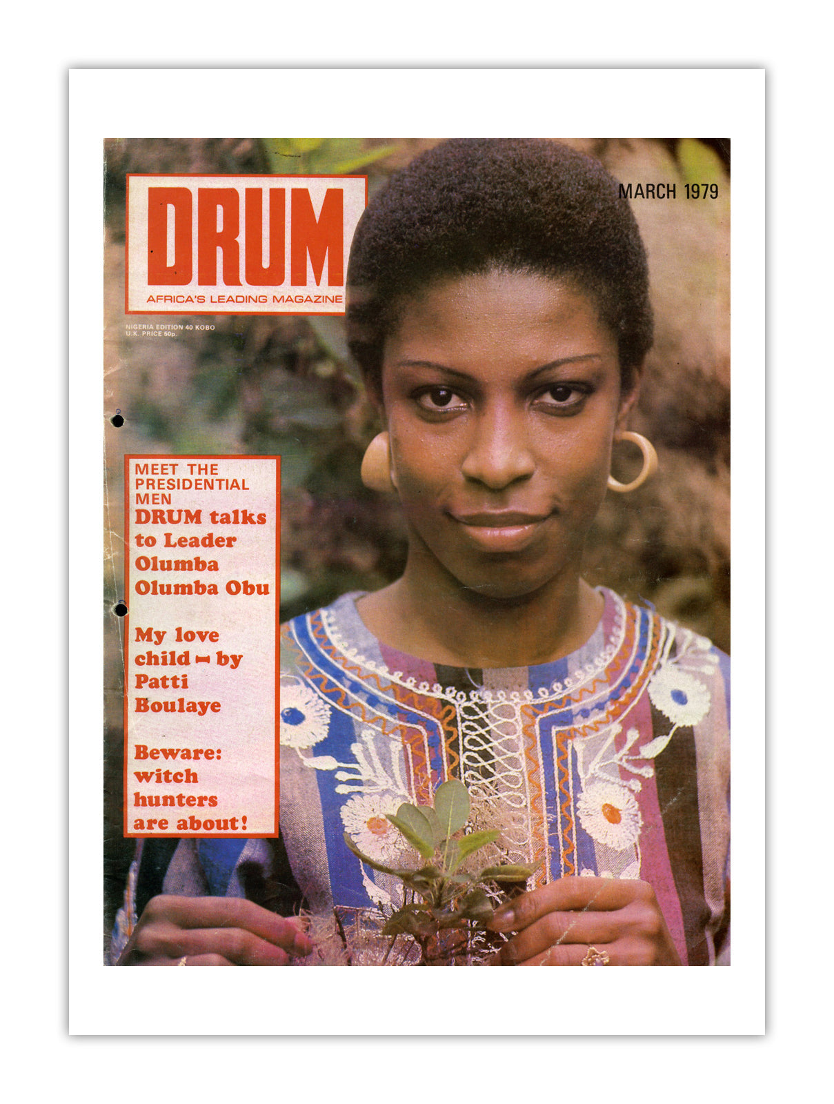 Nigeria Drum Magazine cover, March 1979 – archival poster print