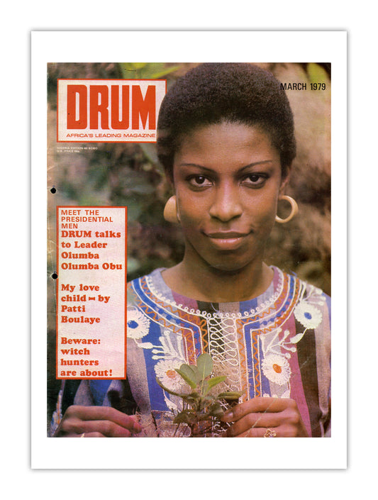 Nigeria Drum Magazine cover, March 1979 – archival poster print