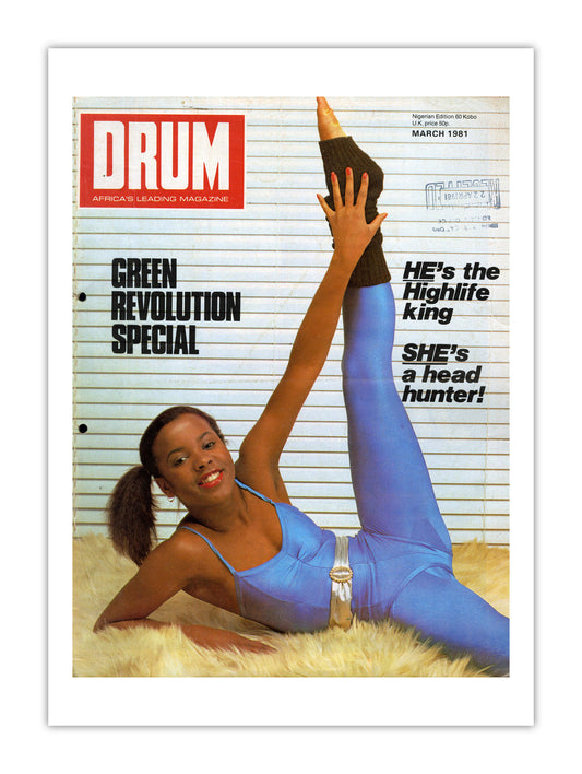 Nigeria Drum Magazine cover, March 1981 – archival poster print