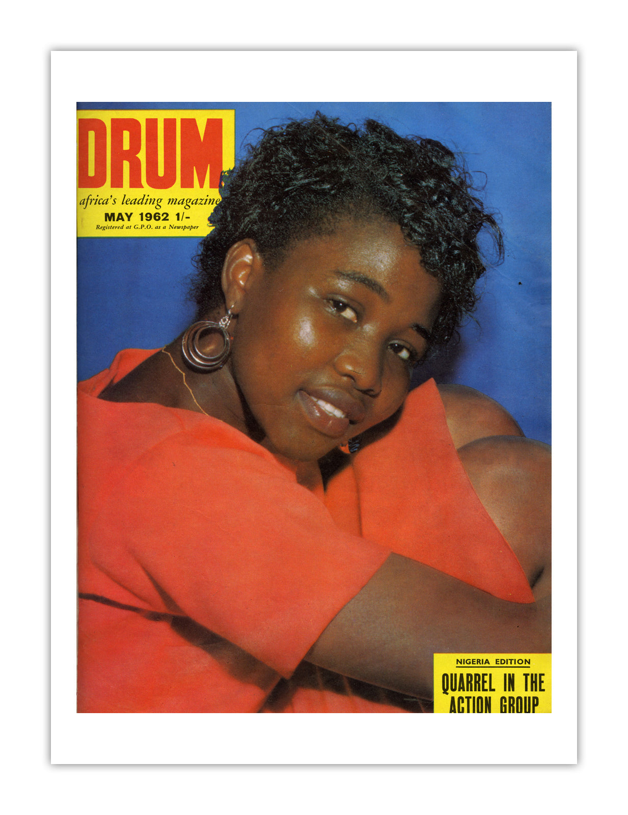 Nigeria Drum Magazine cover, May 1962 – archival poster print