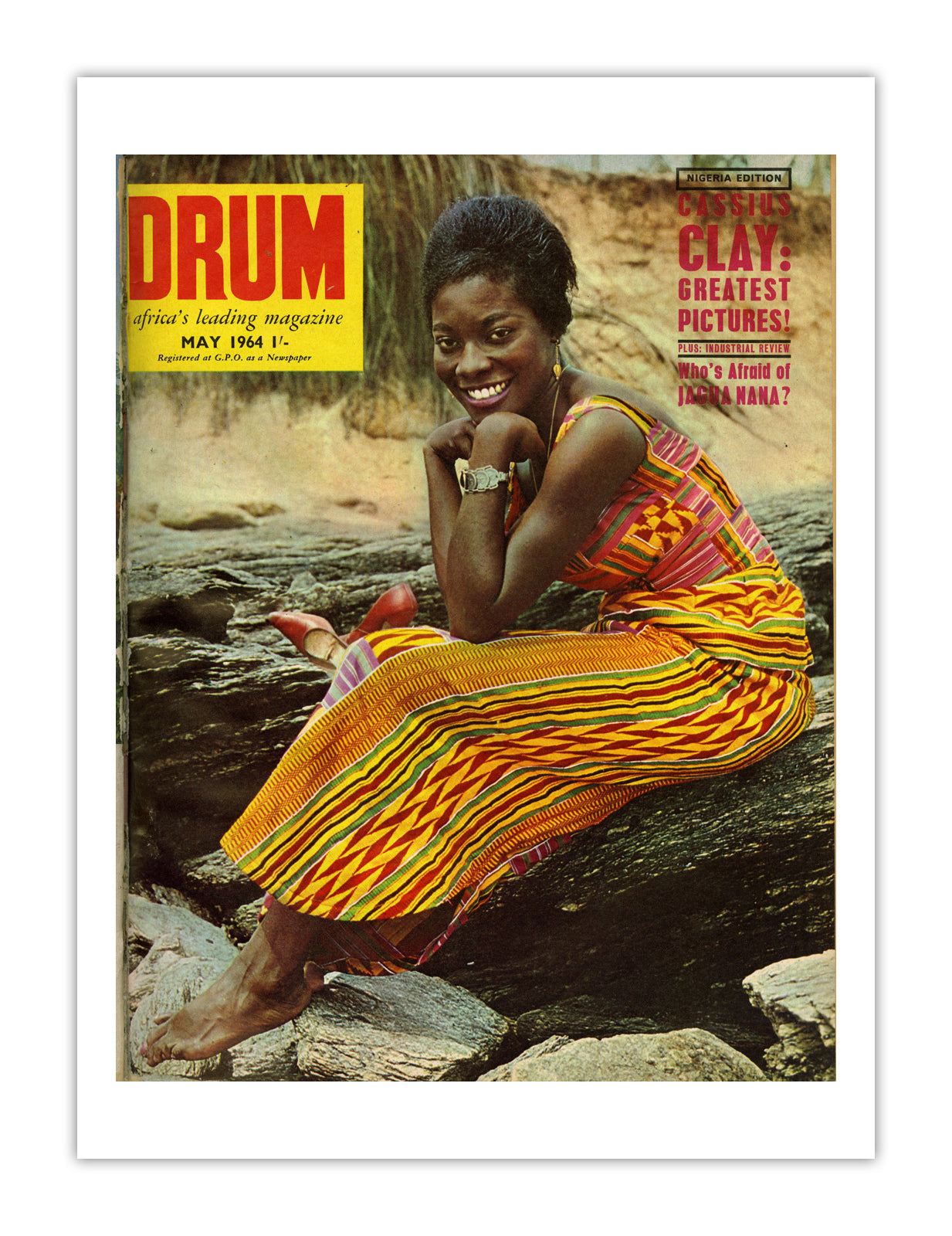 Nigeria Drum Magazine cover, May 1964 – archival poster print