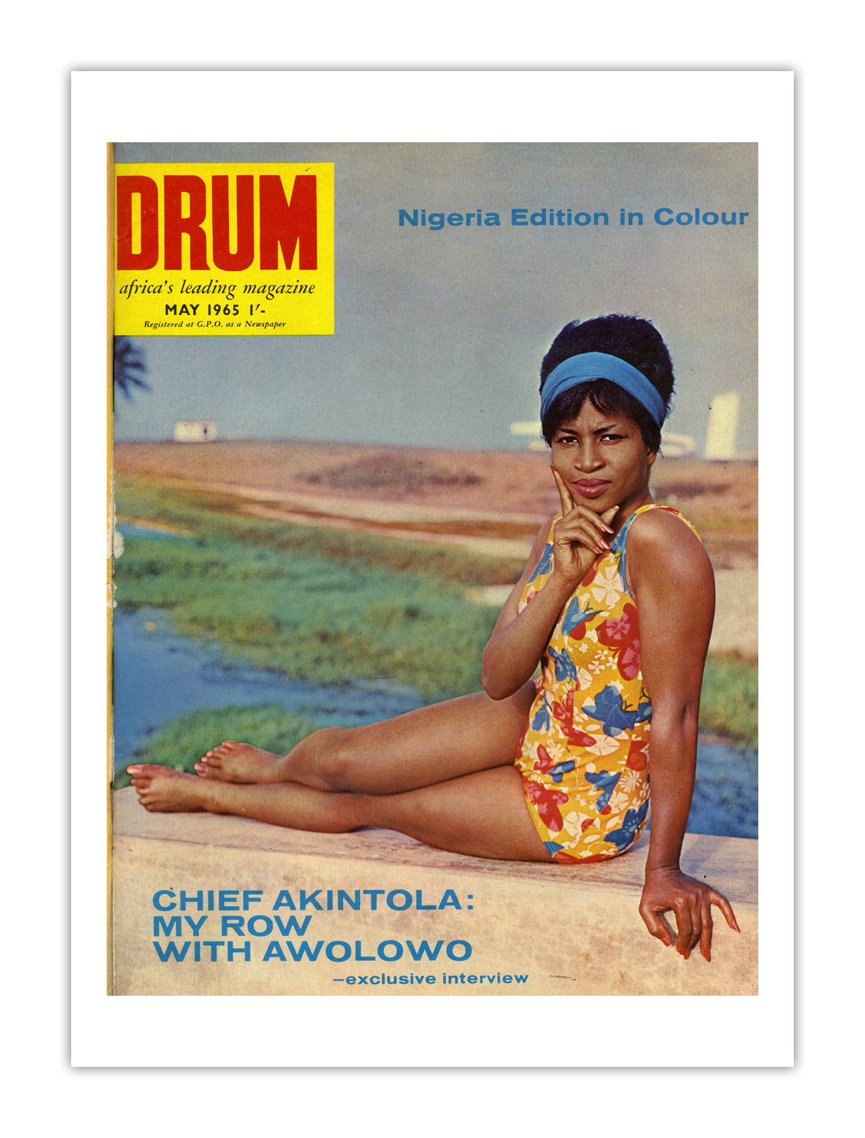Nigeria Drum Magazine cover, May 1965 – archival poster print