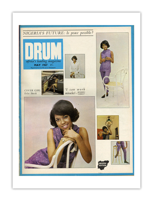 Nigeria Drum Magazine cover, May 1967 – archival poster print
