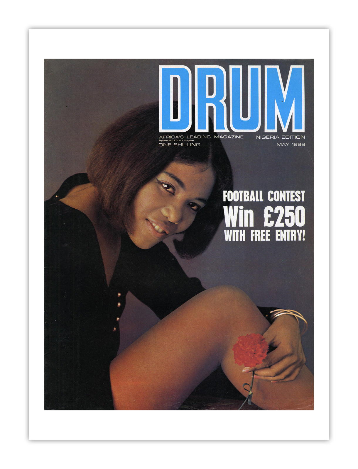 Nigeria Drum Magazine cover, May 1969 – archival poster print