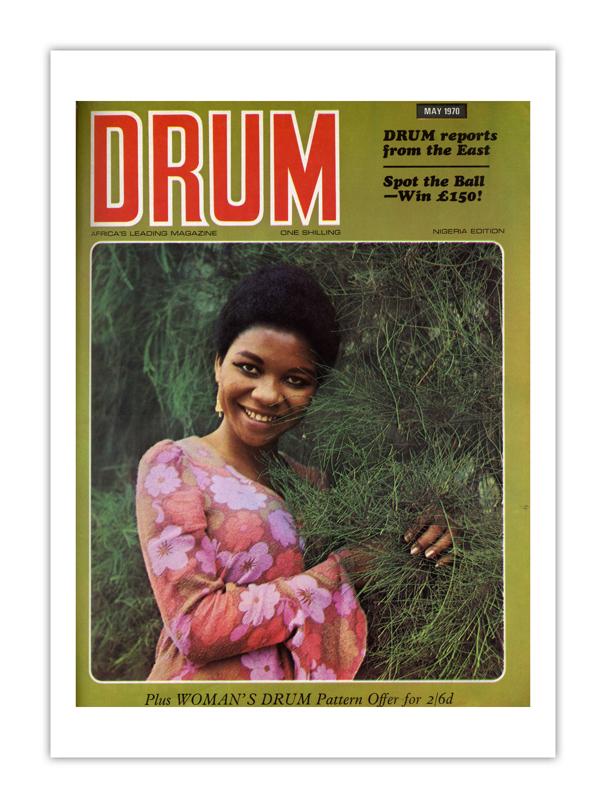 Nigeria Drum Magazine cover, May 1970 – archival poster print