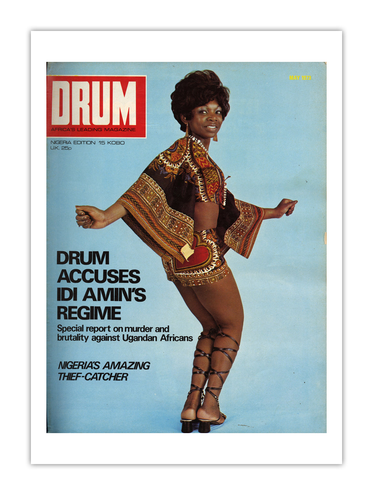 Nigeria Drum Magazine cover, May 1973 – archival poster print