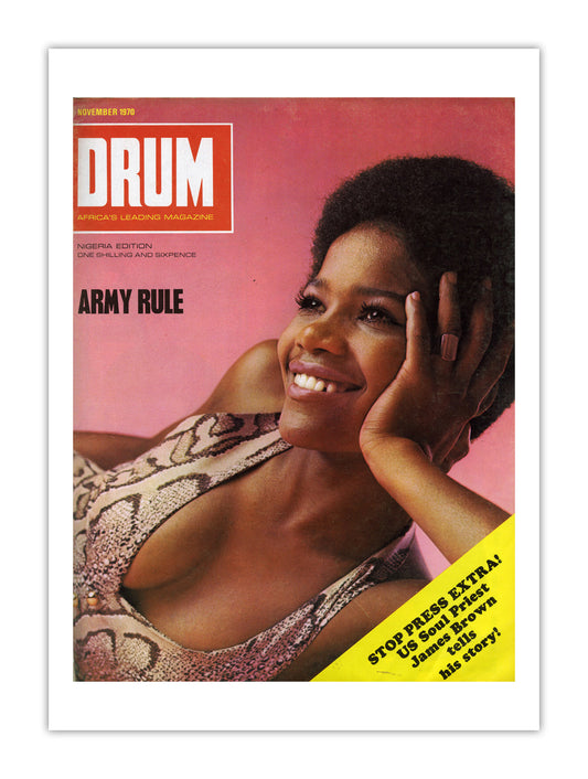 Nigeria Drum Magazine cover, November 1970 – archival poster print