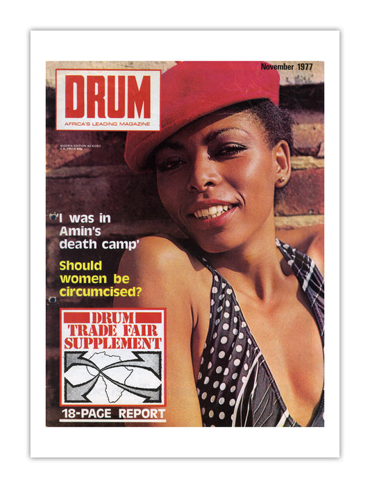 Nigeria Drum Magazine cover, November 1977 – archival poster print