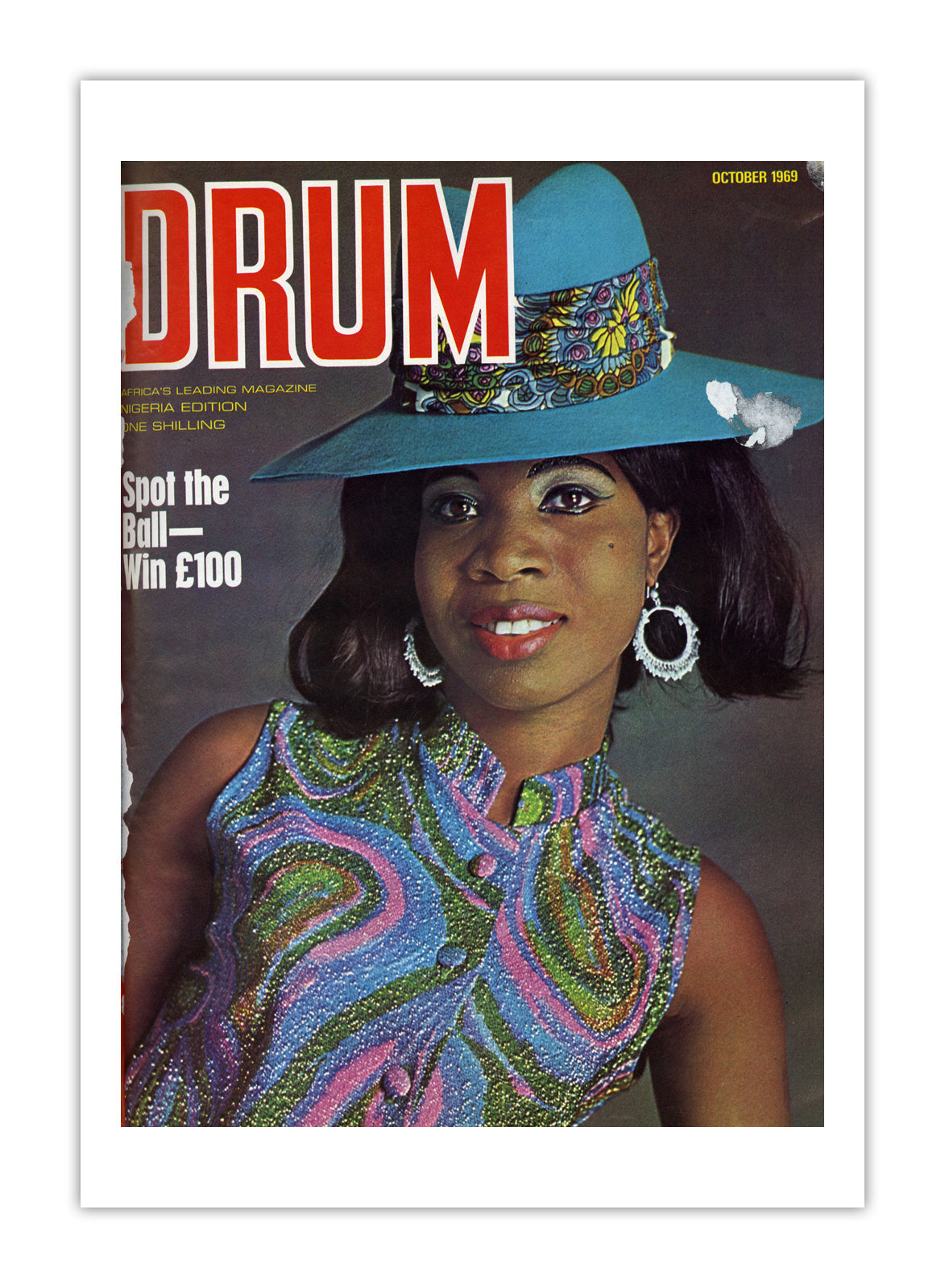Nigeria Drum Magazine cover, October 1969 – archival poster print