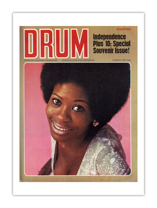 Nigeria Drum Magazine cover, October 1970 – archival poster print