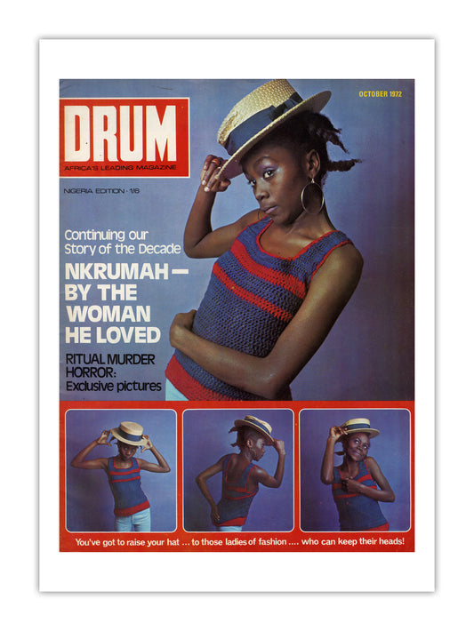 Nigeria Drum Magazine cover, October 1972 – archival poster print