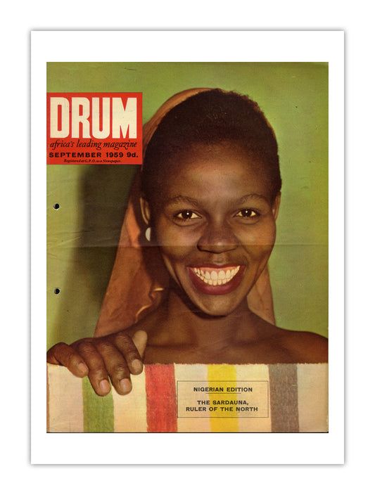 Nigeria Drum Magazine cover, September 1959 – archival poster print