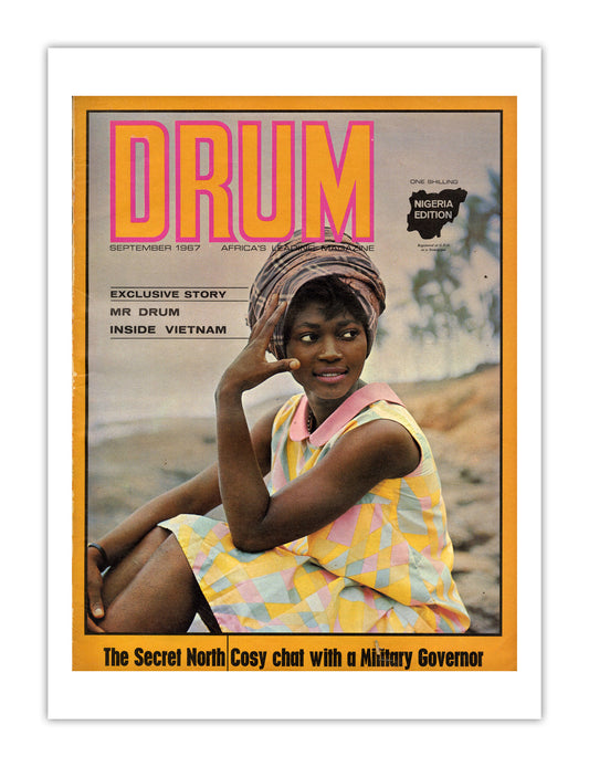 Nigeria Drum Magazine cover, September 1967 – archival poster print
