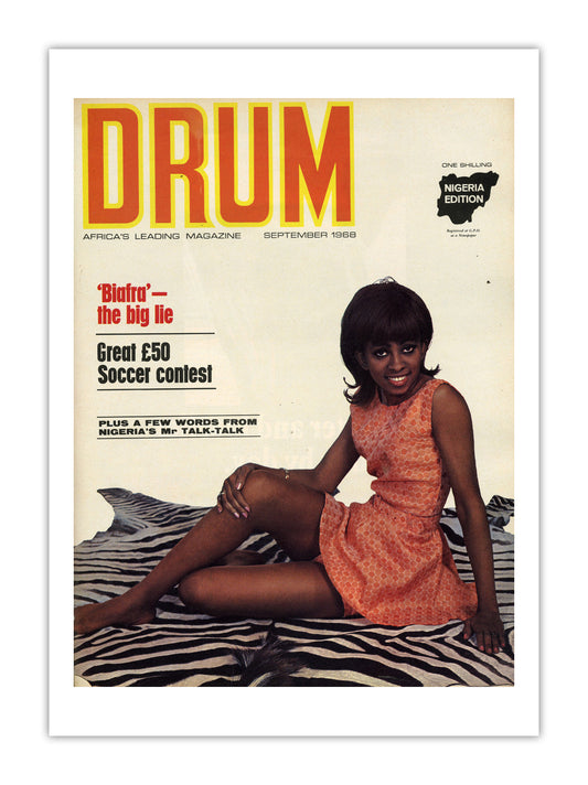 Nigeria Drum Magazine cover, September 1968 – archival poster print