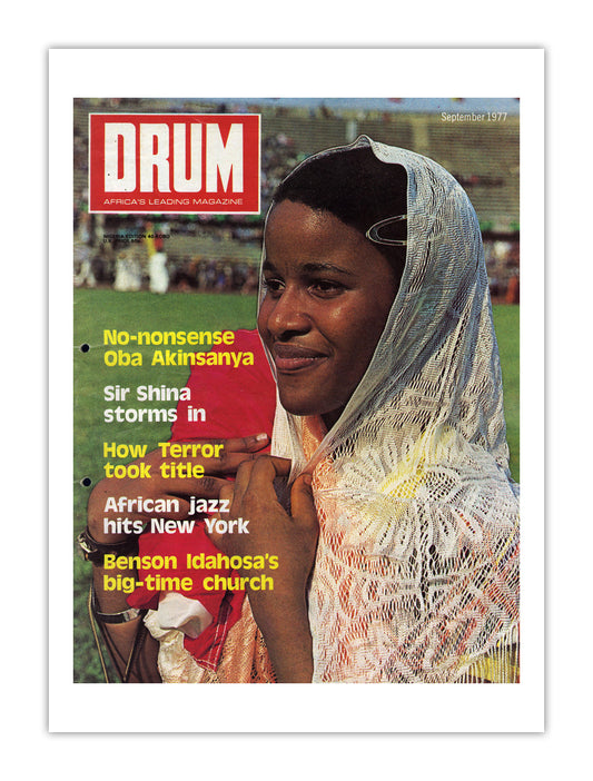 Nigeria Drum Magazine cover, September 1977 – archival poster print