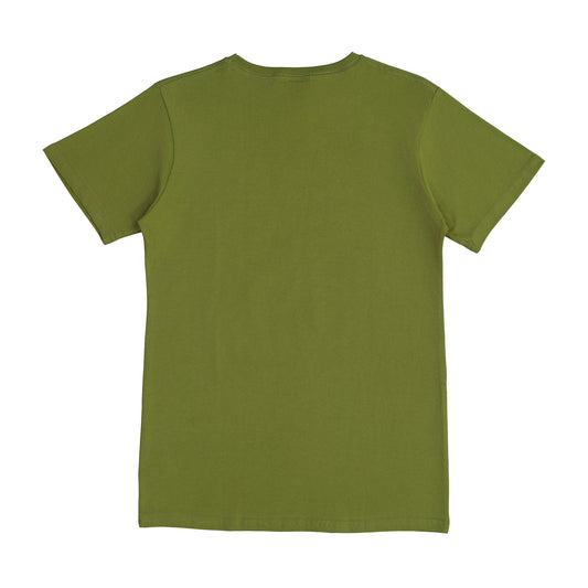 Green t-shirt on a white background