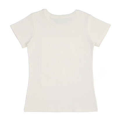 White t-shirt on a white background